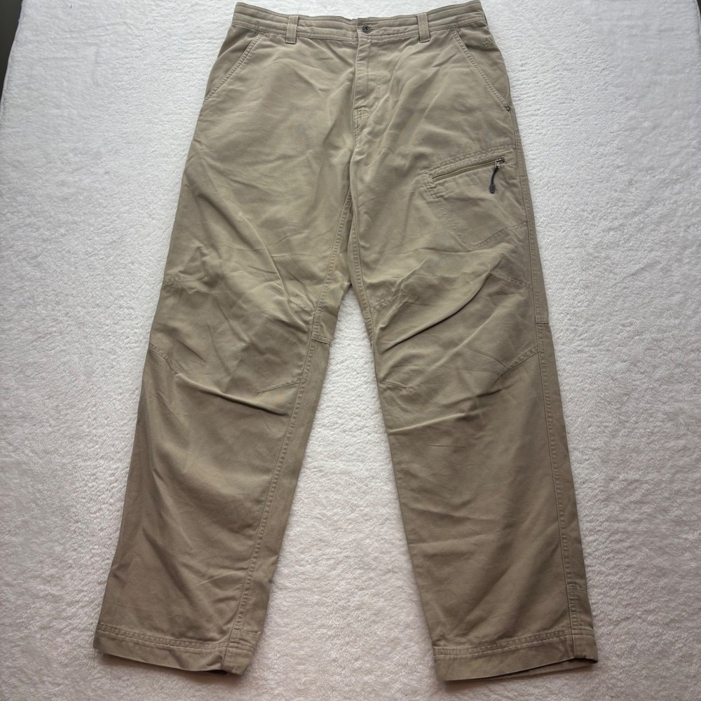 Nike ACG All Conditions Gear Tan Canvas Utility Pants 34x32 Articulated Knees